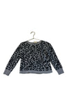 Louis Louise Gray Leopard Print Sweater - Size 4
