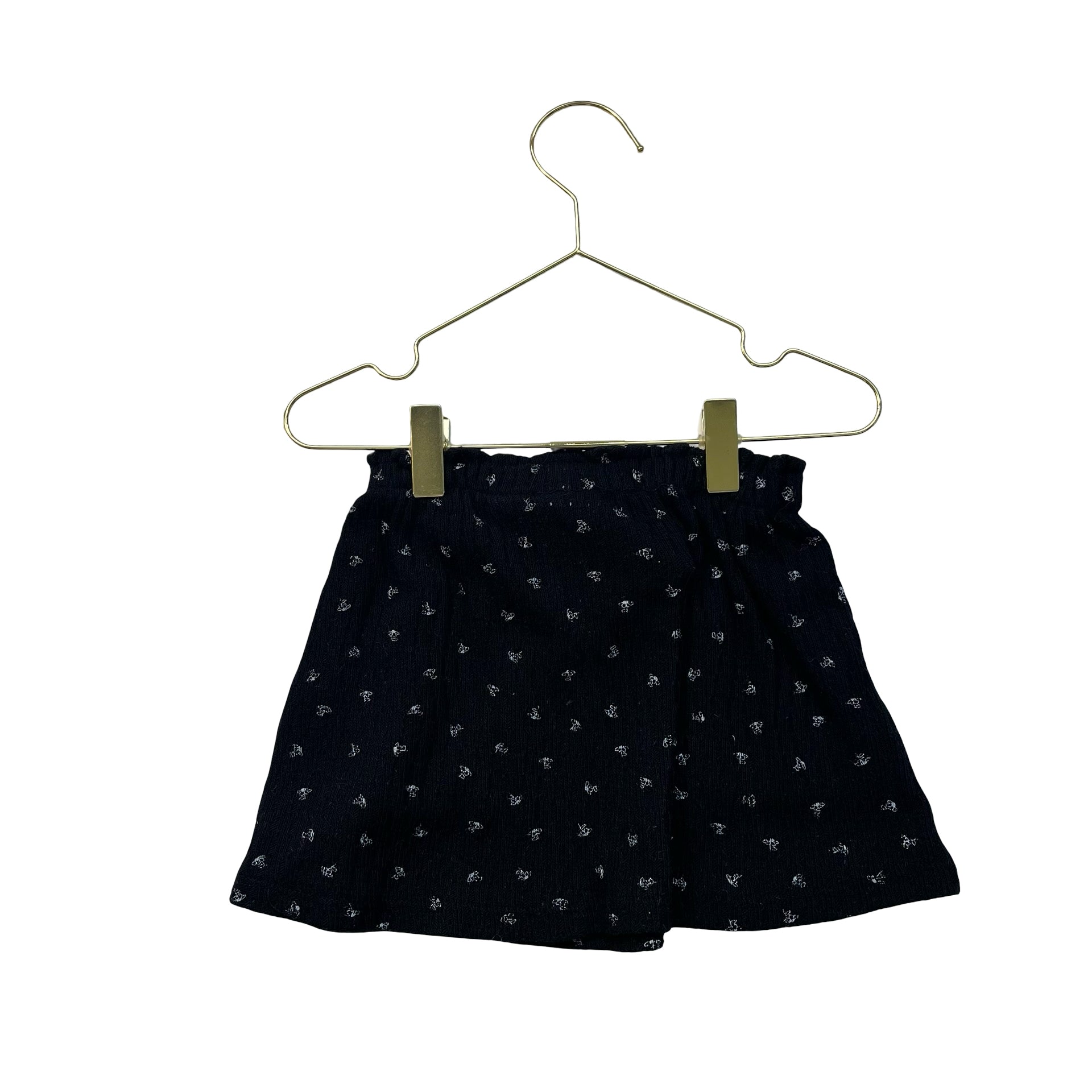 Zara Black & White Floral Skirt - Size 3-4