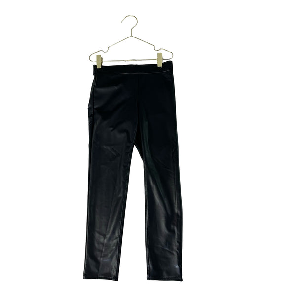 Abercrombie Kids Black Faux Leather Leggings - Size 7-8