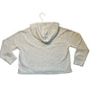 Old Navy Light Gray Ribbed Hooded Shirt - Size L 10-12