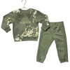 Adidas Sage Green Joggers & Tie-Dye Sweatshirt Set - Size 2T