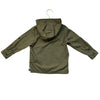 Baby Gap Jersey-Lined Olive Green Hooded Shacket Jacket - Size 3