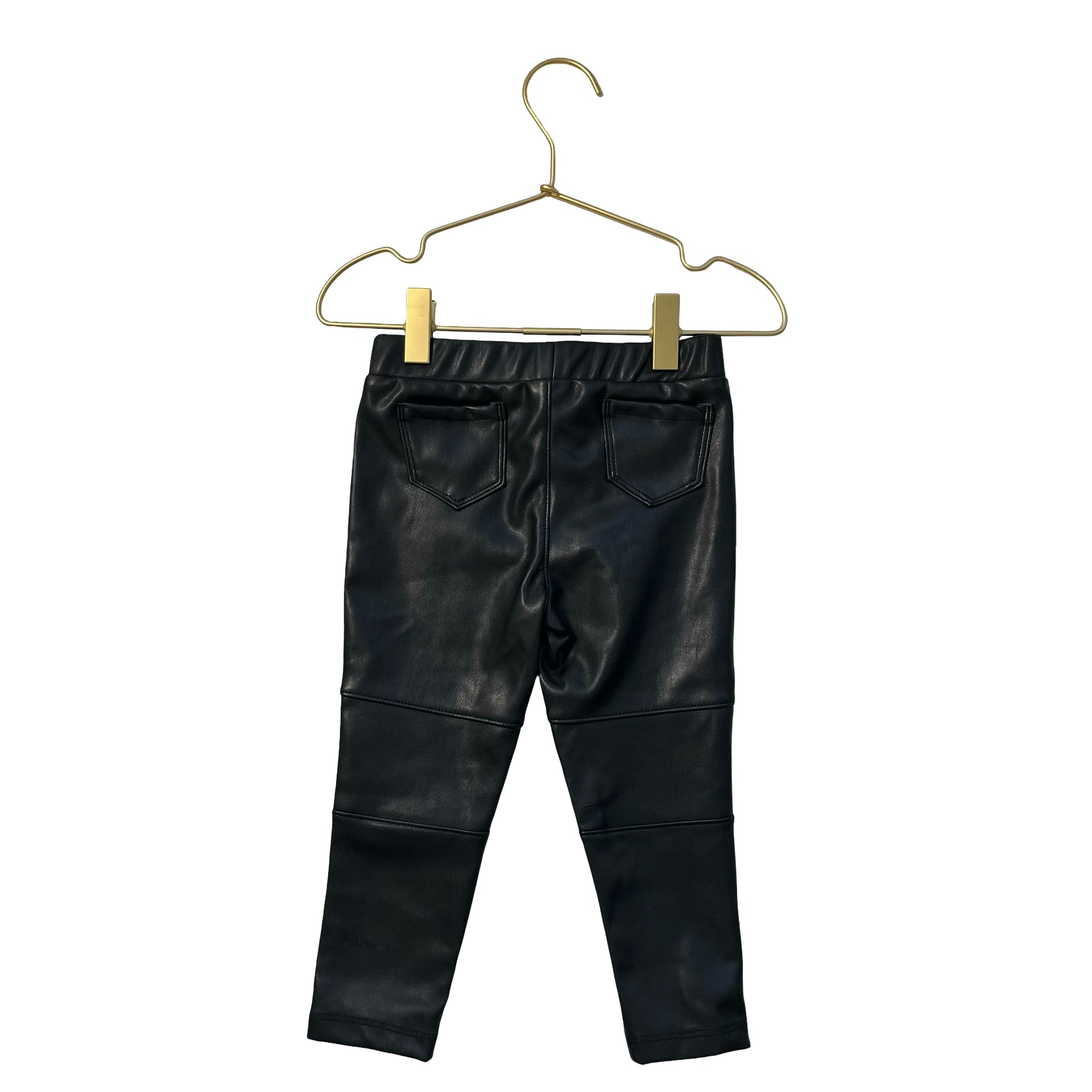 Splendid Black Faux Leather Leggings - Size 18-24 Mo