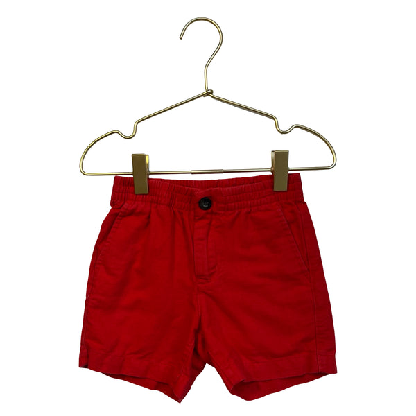 Janie and Jack Red Cotton-Linen Shorts - Size 2T