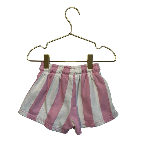 Zara Pink & Ivory Striped Shorts - Size 4