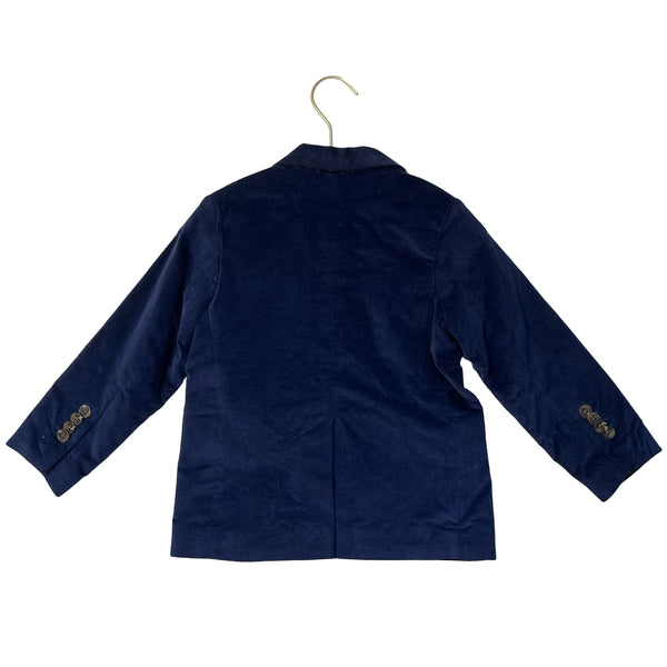 Cat & Jack Navy Velvet Blazer - Size 4