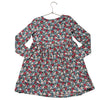 Mini Boden Ivory, Red, Blue Floral Print Dress - Size 7-8Y