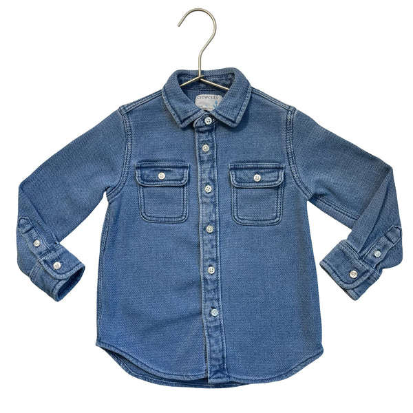 Crewcuts Denim Button Down Shirt - Size 3
