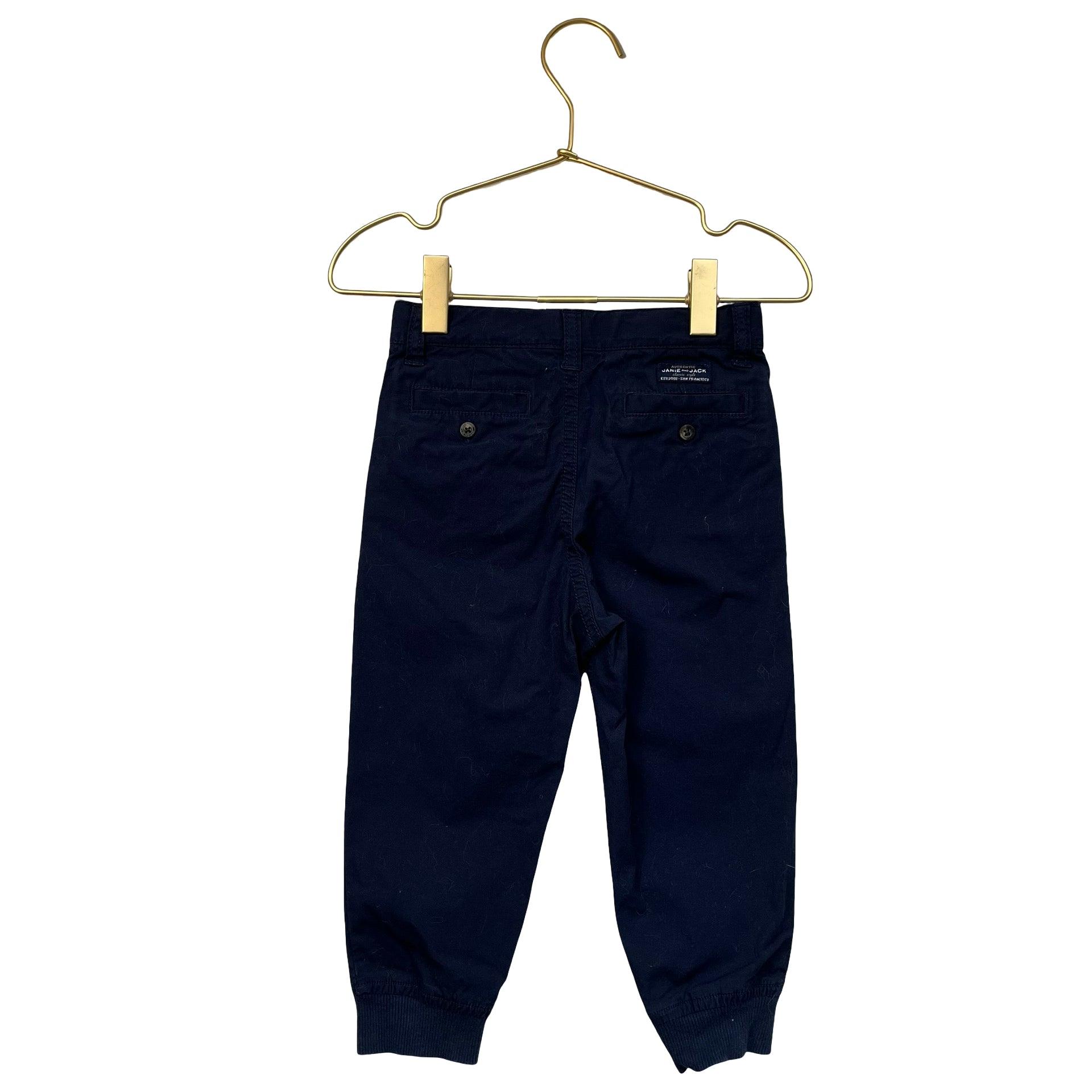 Janie and Jack Navy Chino Jogger Pants - Size 18-24 Mo