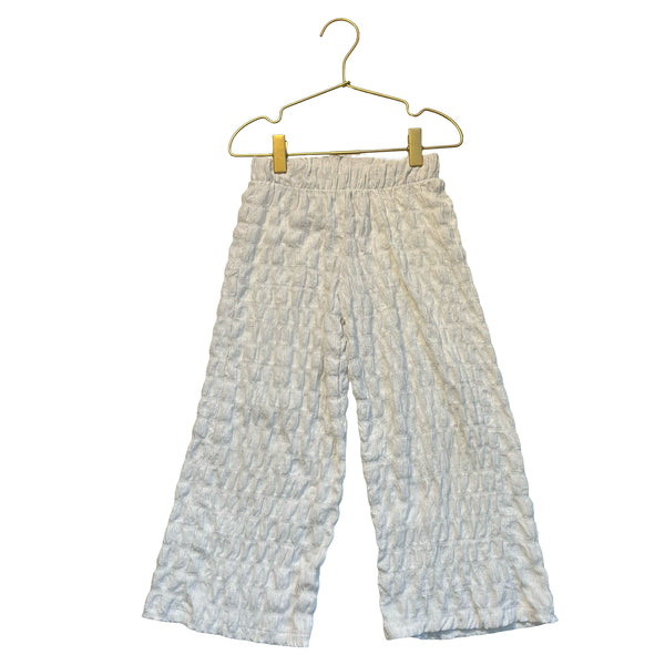 Zara Off-White Textured Pants - Size 6