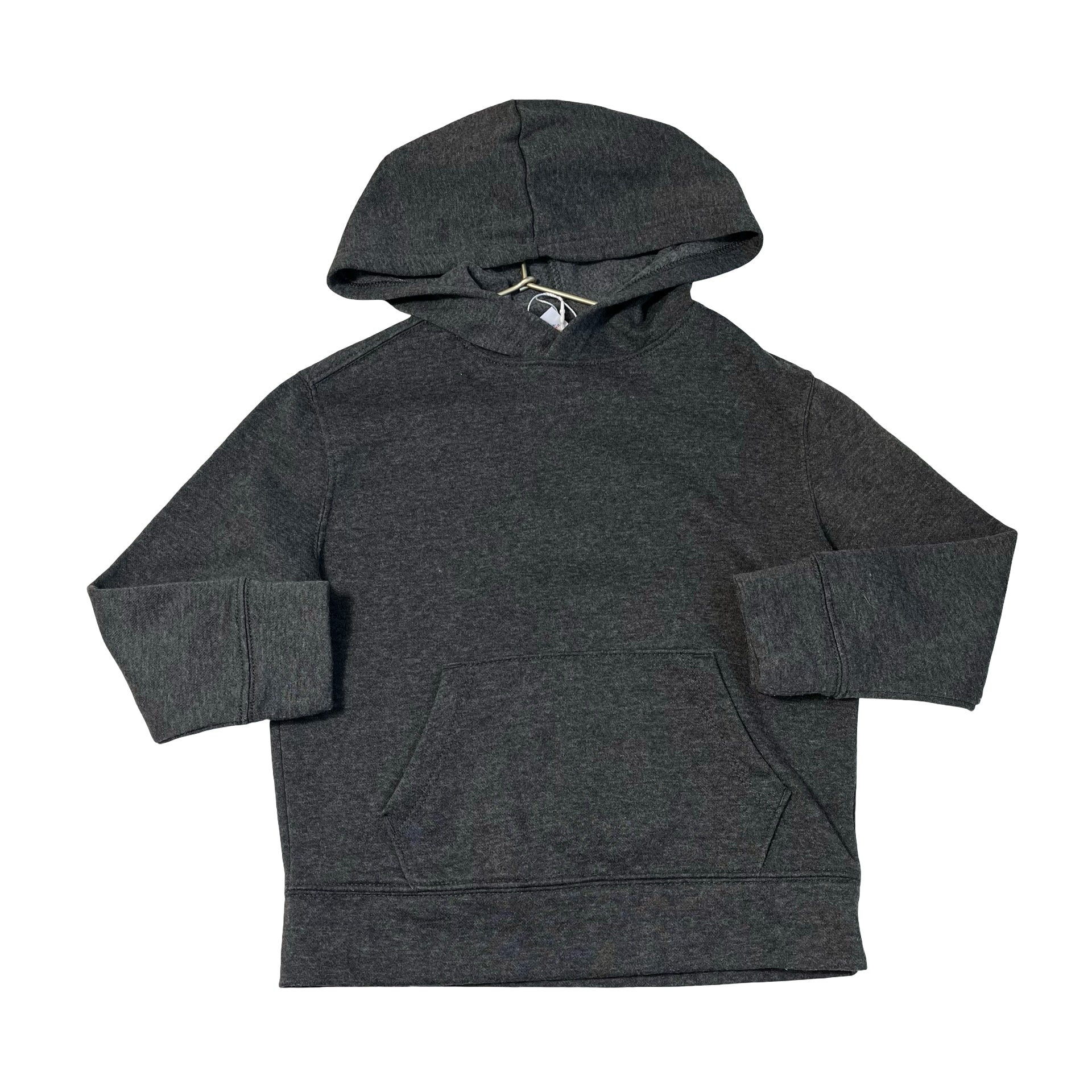 Old Navy Dark Gray Hooded Sweatshirt - Size S 6-7