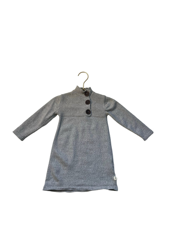 Nui Gray Merino Wool Dress - Size 2Y