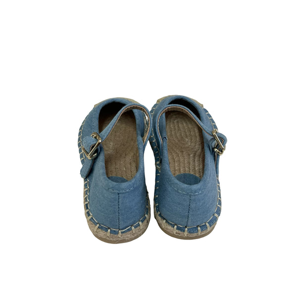 Janie and Jack Chambray Espadrille Shoes - Size 8