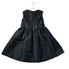 Brooks Brothers Black Polka Dot Taffeta & Velvet Bow Dress - Size 8