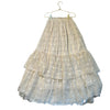 Mia Joy Ivory Tulle Star Long Skirt - Size 7