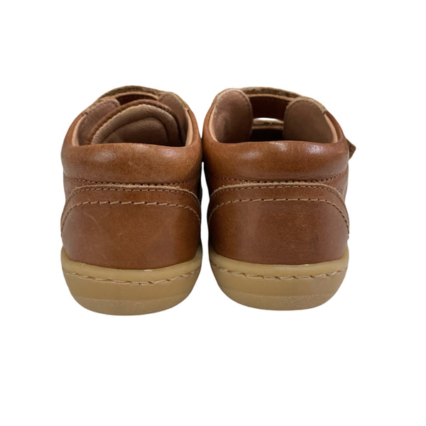 Petit Nord Brown Leather Velcro Shoes - Size 24 (8)