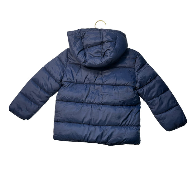 Mayoral Navy Puffer Hooded Winter Jacket - Size 4