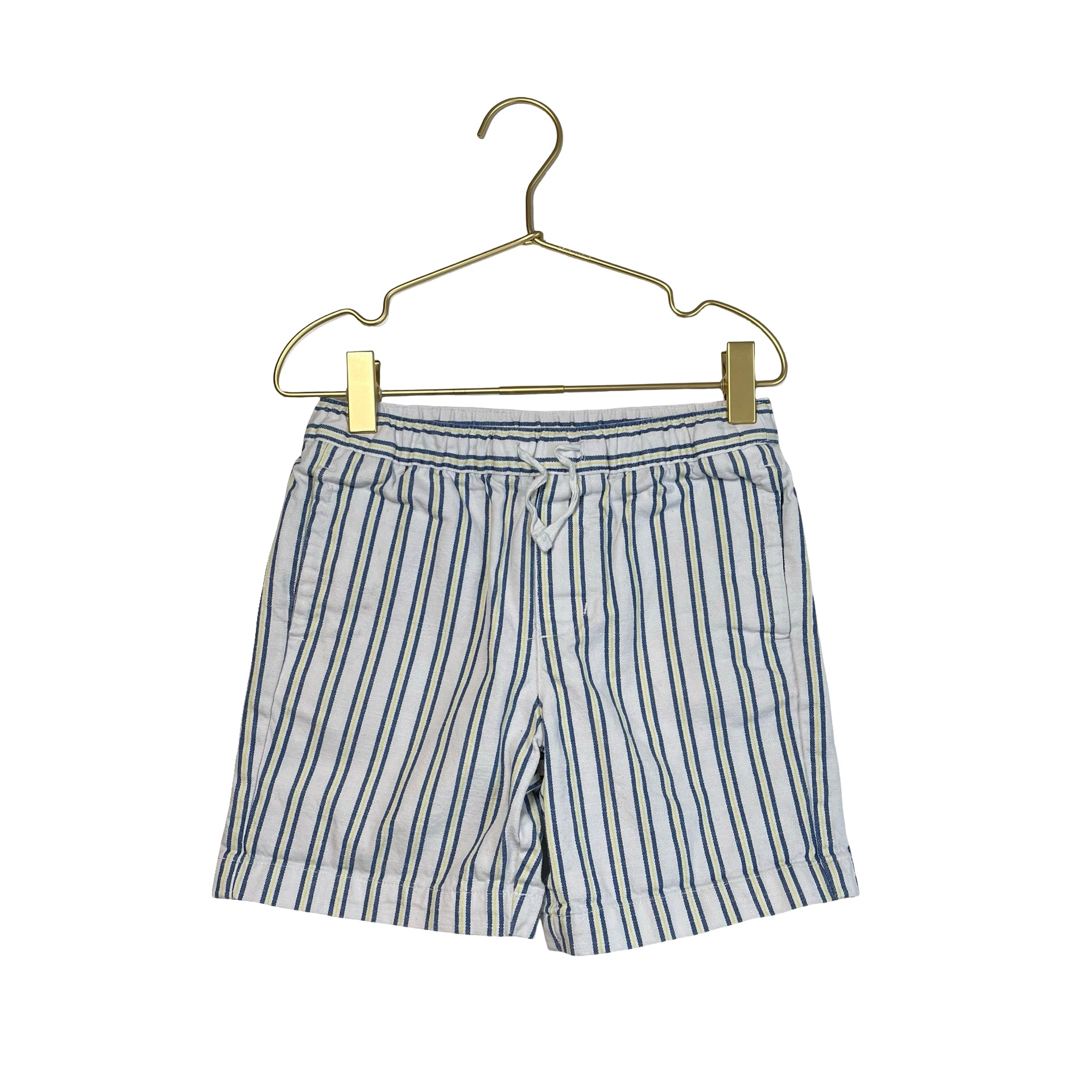 Janie and Jack White, Yellow, Blue Striped Shorts - Size 6
