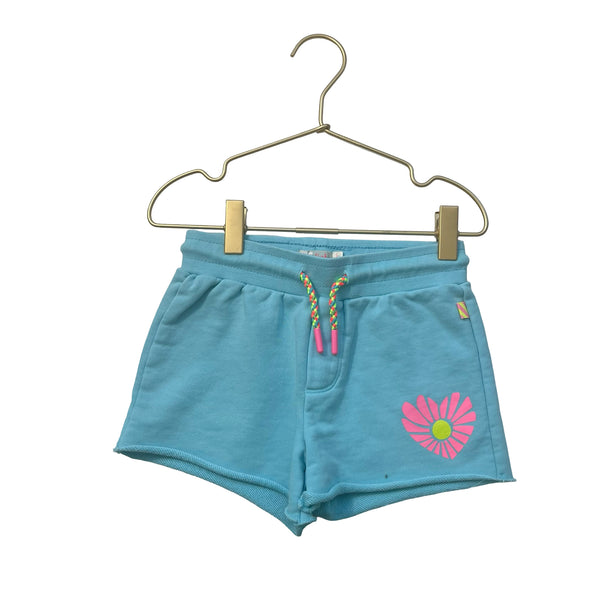 Billieblush Teal Heart Graphic Shorts - Size 5