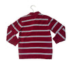 Gap Kids Red & Gray Striped Polo Shirt - Size S 6-7