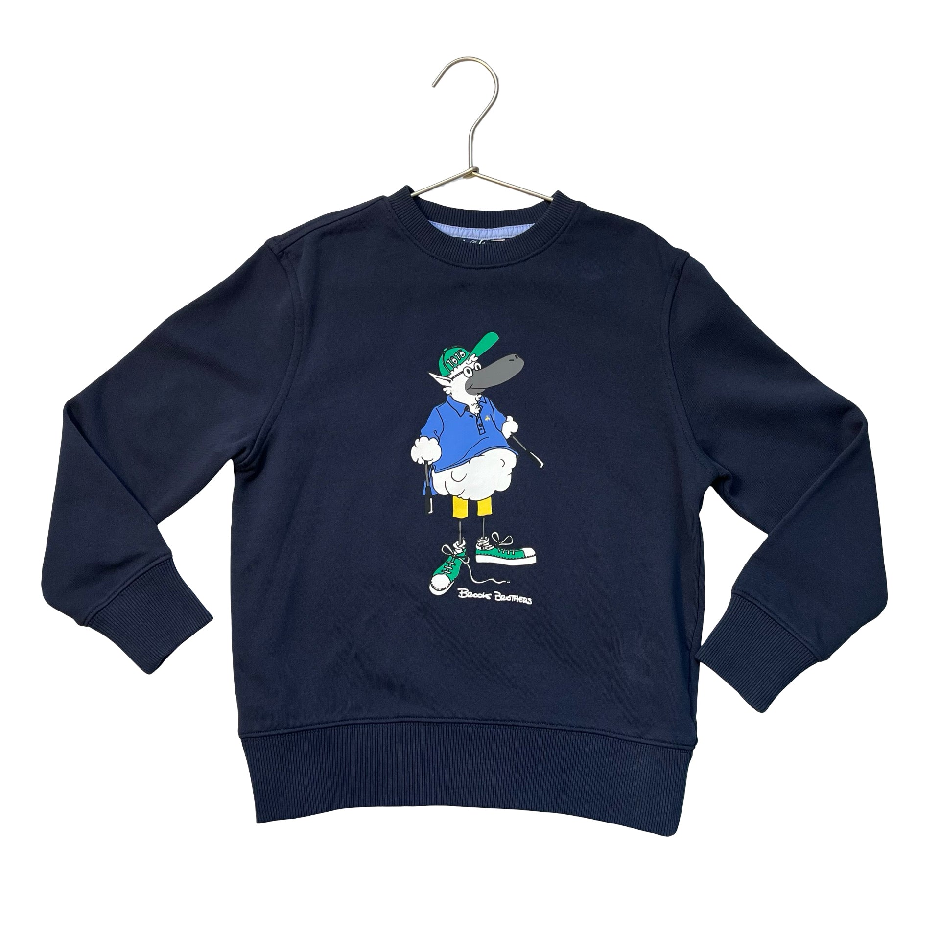 Brooks Brothers Navy Henry The Sheep Sweatshirt - Size S 8