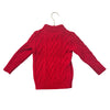 Baby Gap Red Cable-Knit Quarter-Button Sweater - Size 2