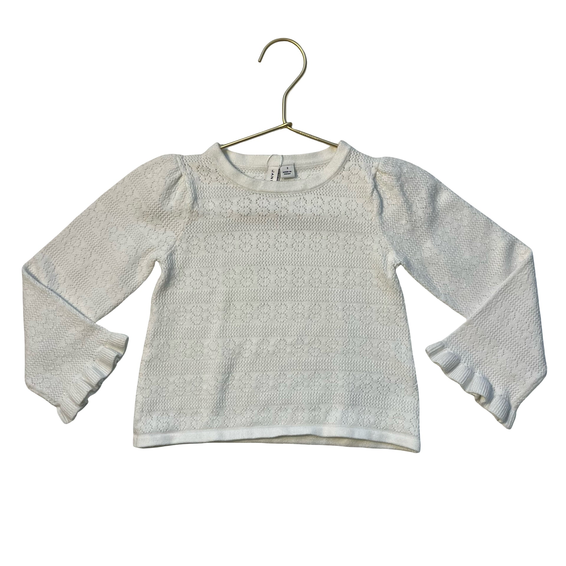 Janie and Jack Ivory Sweater - Size 3