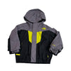 North Face Gray, Black & Neon Trim Hooded Jacket - Size 2