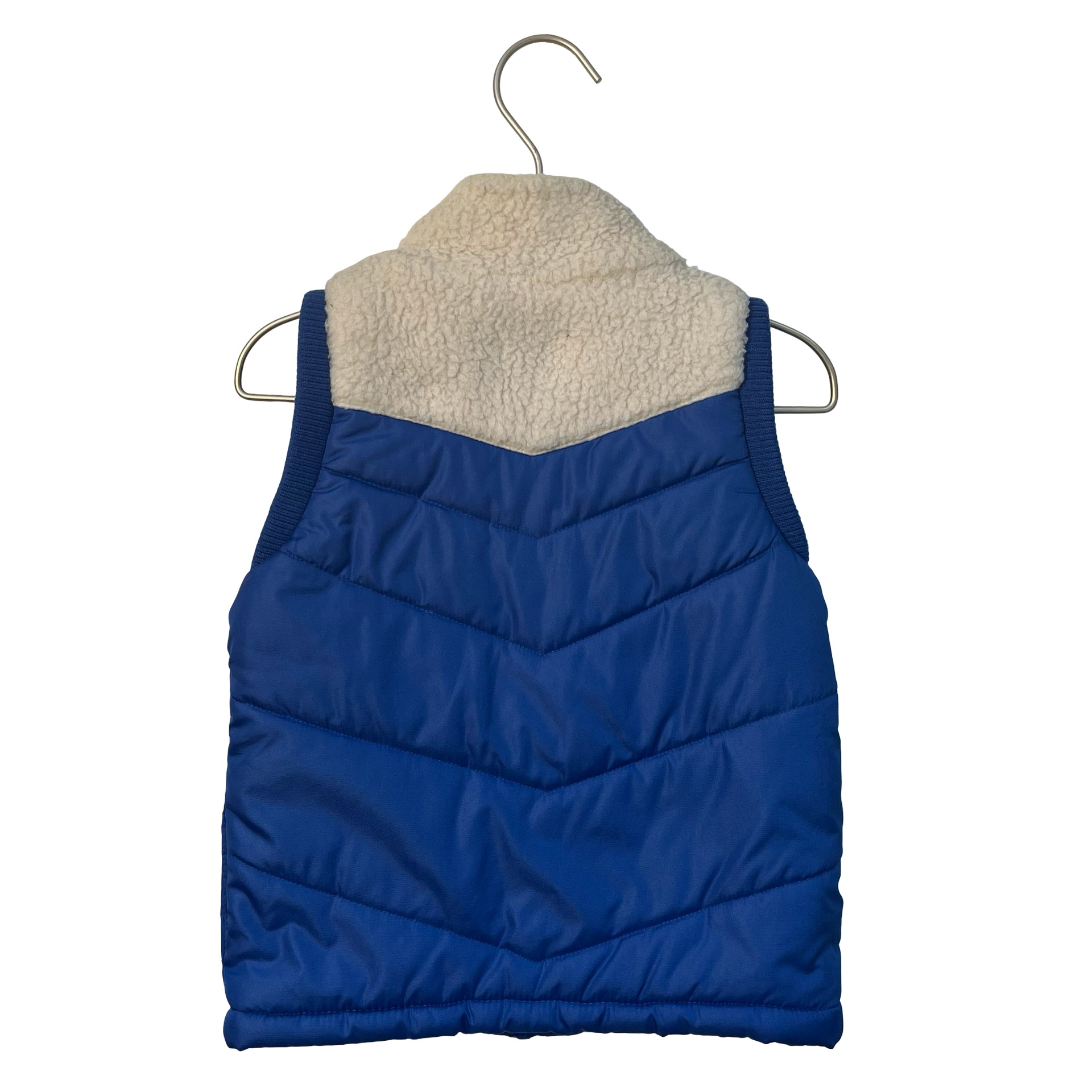 Cat & Jack Sherpa &  Blue & Multi-Color Striped Vest - Size 4T