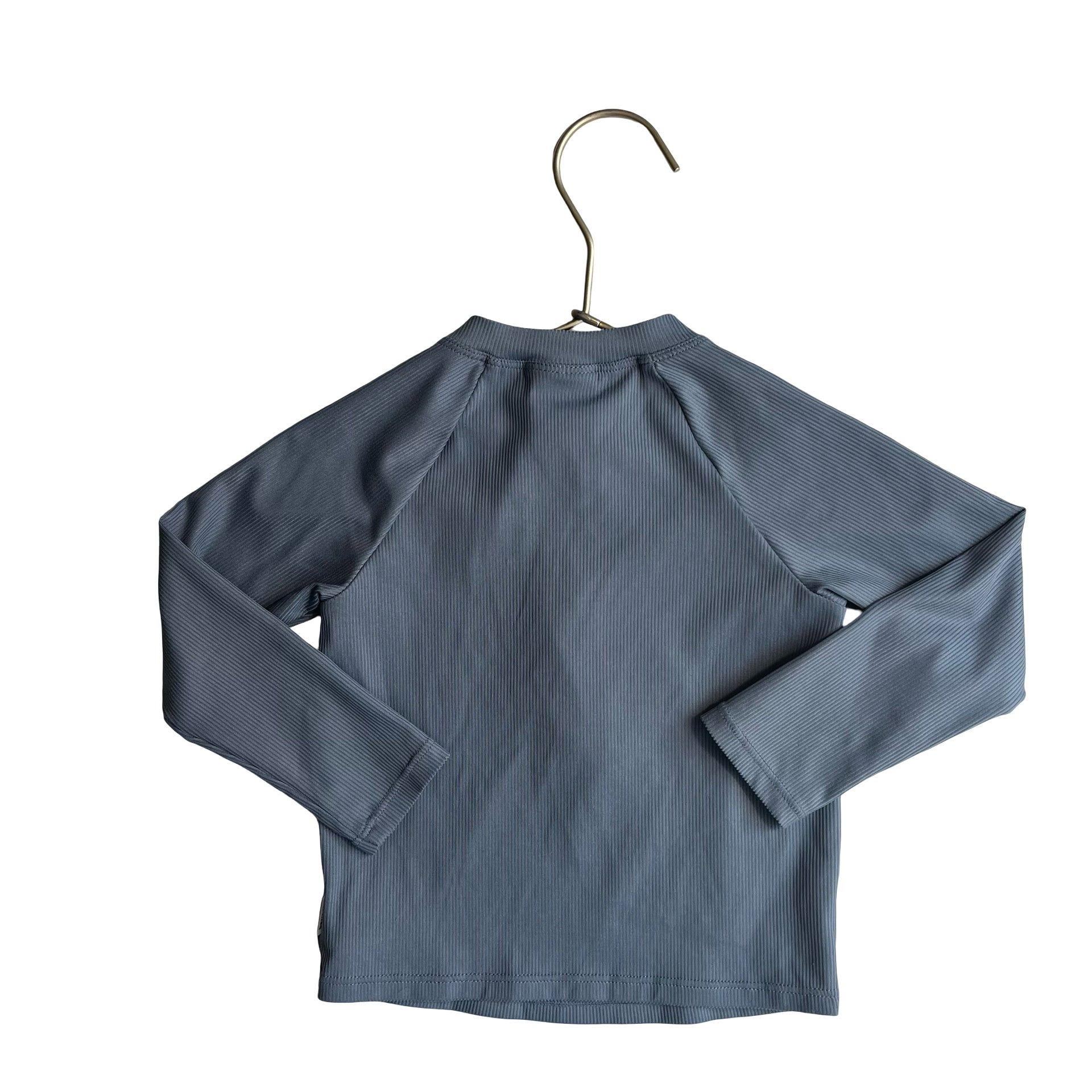 Petit Lem Slate Blue Quarter-Zip Rash Guard - Size 12-18 Mo