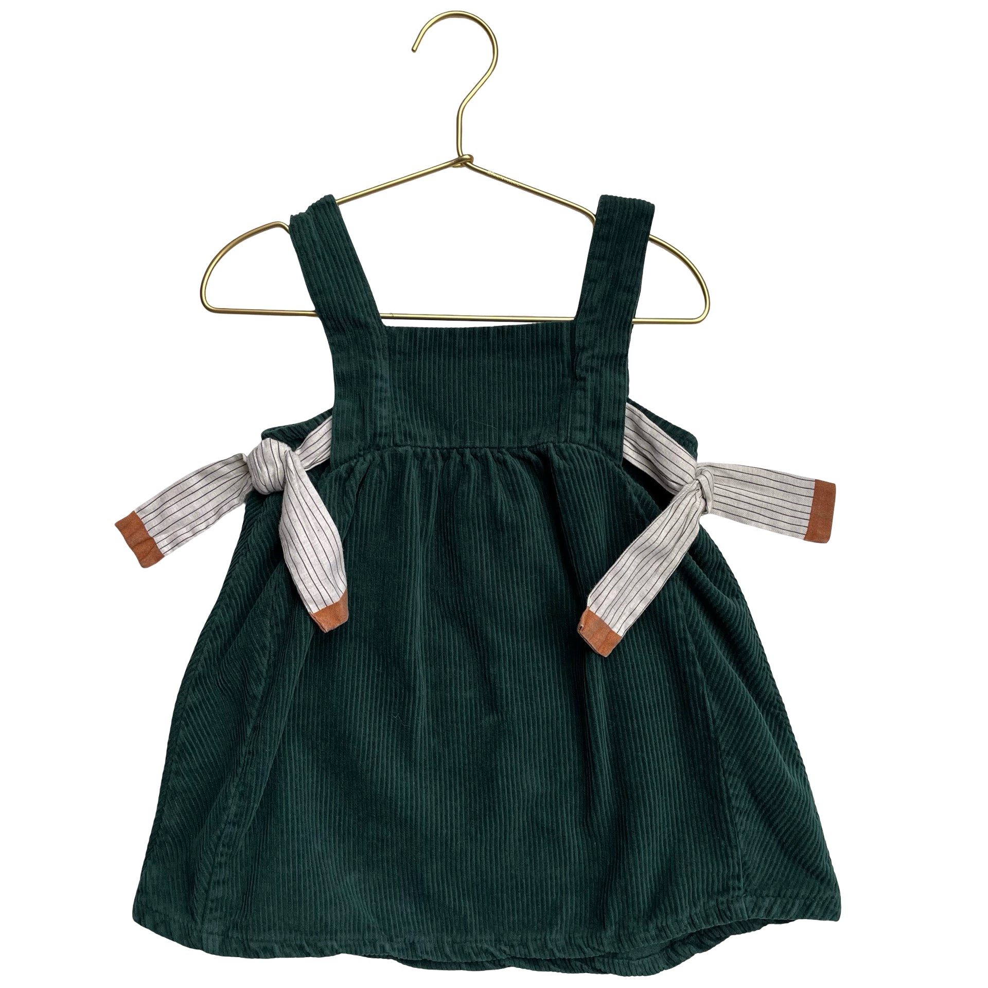 Zara Green Corduroy Overall Dress - Size 2-3