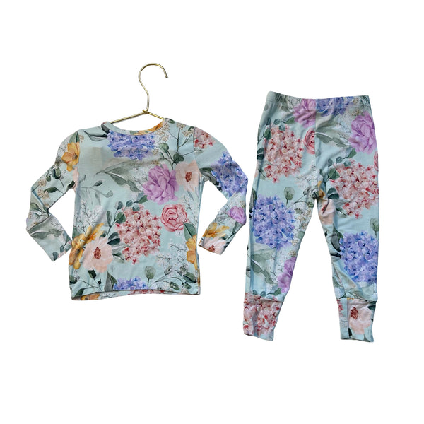 Posh Peanut Floral PJ Set - Size 12-18 Mo