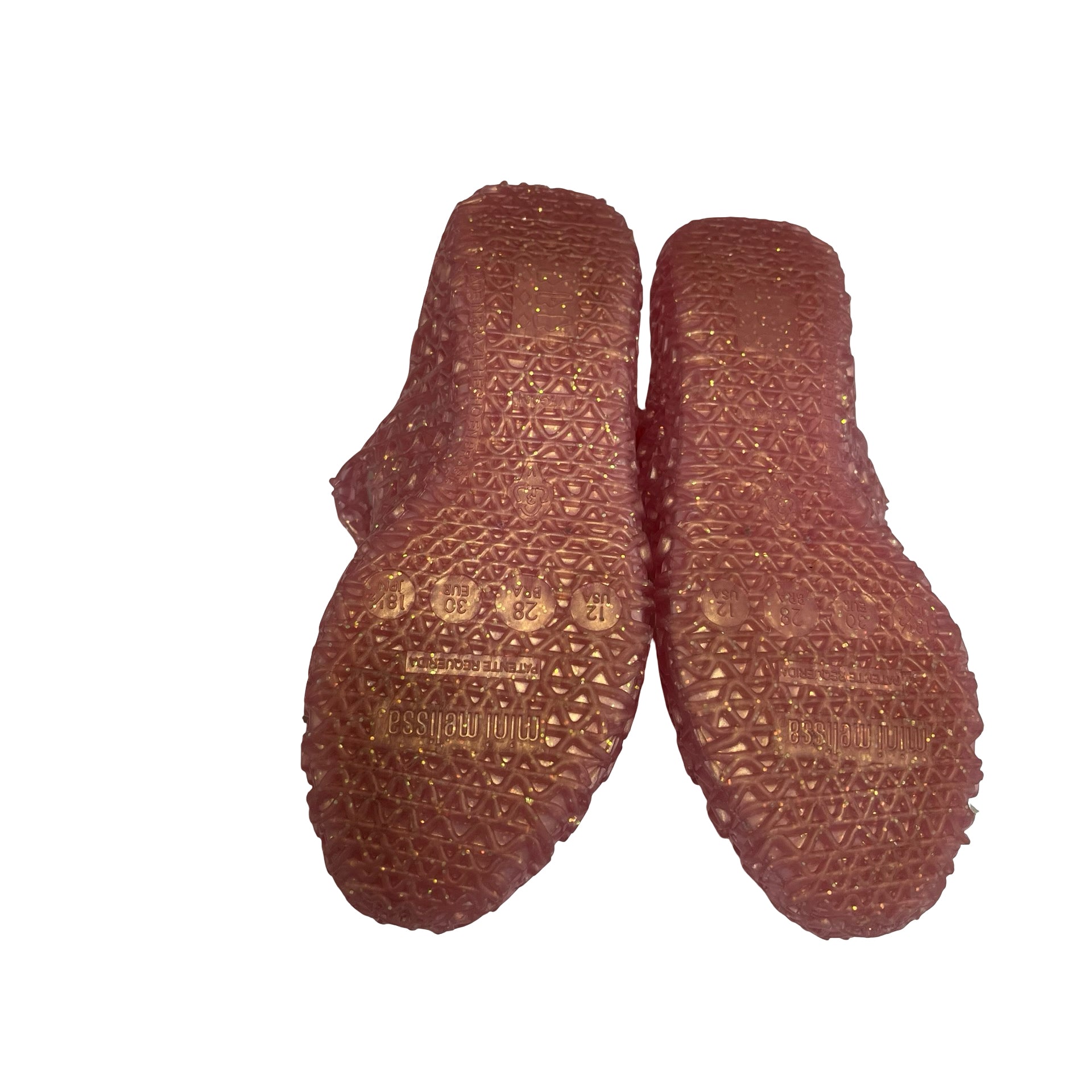 Mini Melissa x Campana Pink Jelly Mary Jane Shoes - Size 12