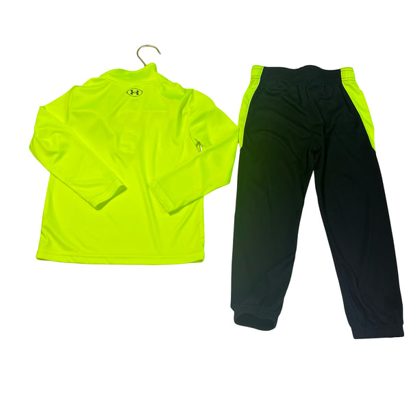 Under Armour Neon Yellow & Black Athletic Set - Size 4