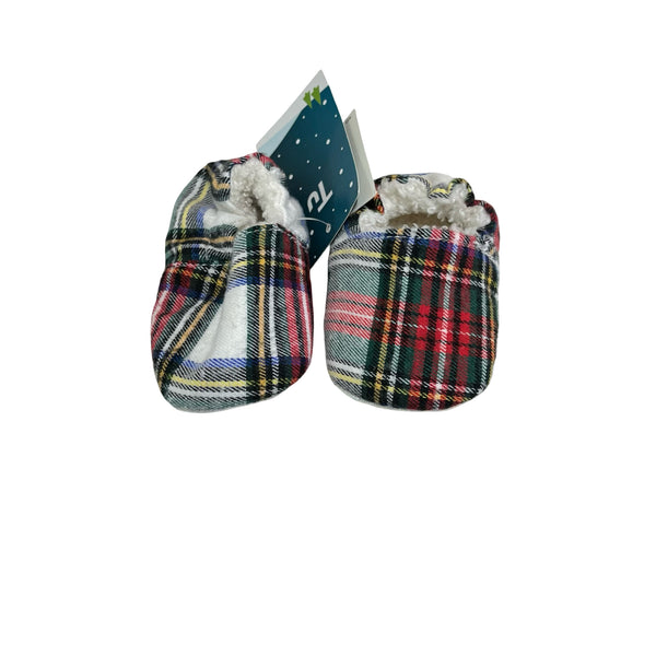 Tu Lined Tartan Plaid Booties with Tags - Size 3-6 Mo