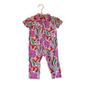 DVF for Target Orange, Purple, Pink, Green Abstract Flower Jumpsuit - 12 Mo