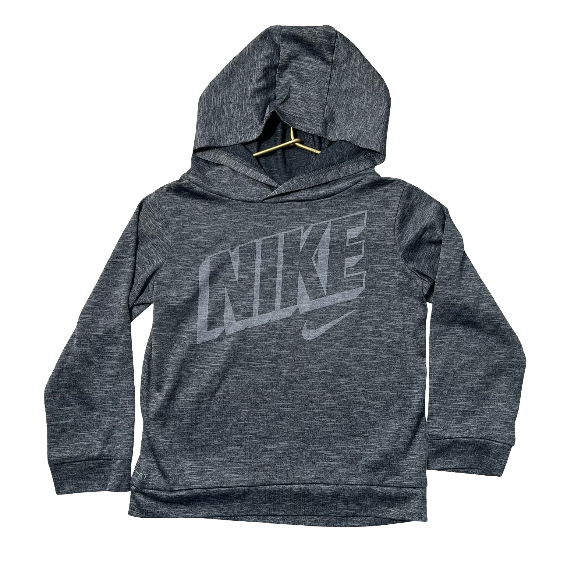 Nike Gray Logo Hooded Athletic Shirt - Size 3T