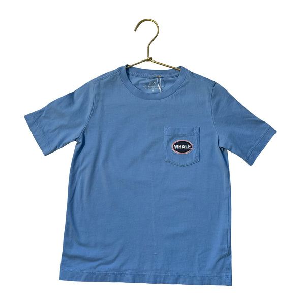 Vineyard Vines Blue Sports Graphic Whale T-Shirt - Size 5