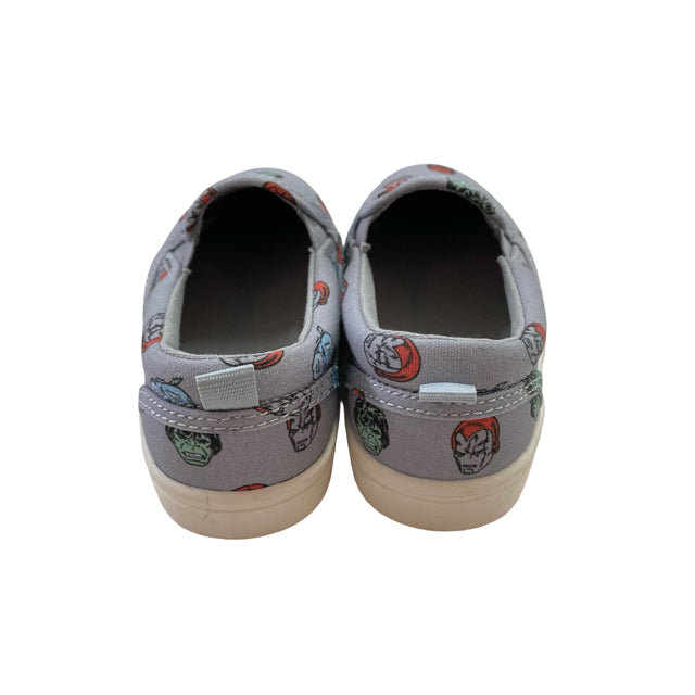 Baby Gap x Marvel Gray Canvas Avengers Slip-On Sneakers - Size 8