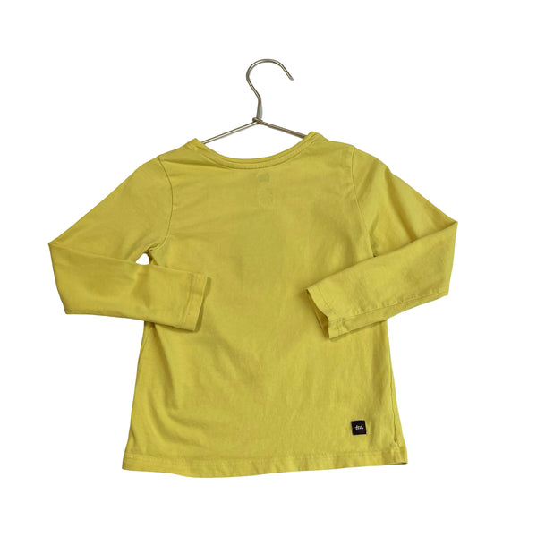Tea Yellow Bunny & Flower Shirt - Size 4