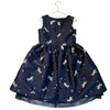 H&M Navy & Metallic Unicorn Dress - Size 7-8Y