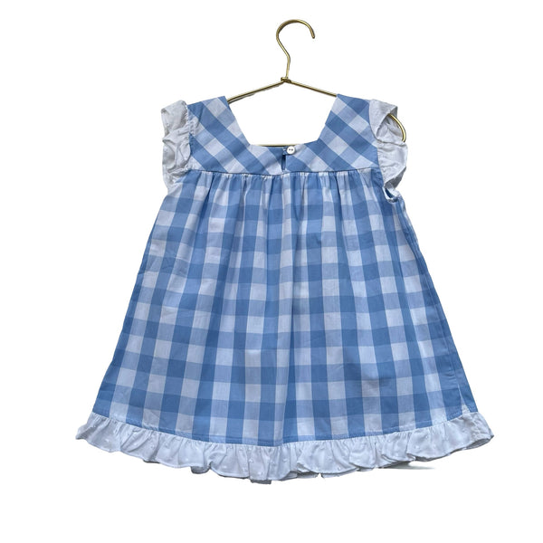 Bella Bliss Light Blue & White Gingham Top with Tags - Size 6 - Bounce Mkt