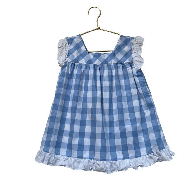 Bella Bliss Light Blue & White Gingham Top with Tags - Size 6 - Bounce Mkt