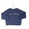 Crewcuts Plum Embroidered 'New York' Sweatshirt - Size S 6-7