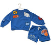 Zara x NBA Blue Team Logo Sweatshirt & Shorts Set - 4