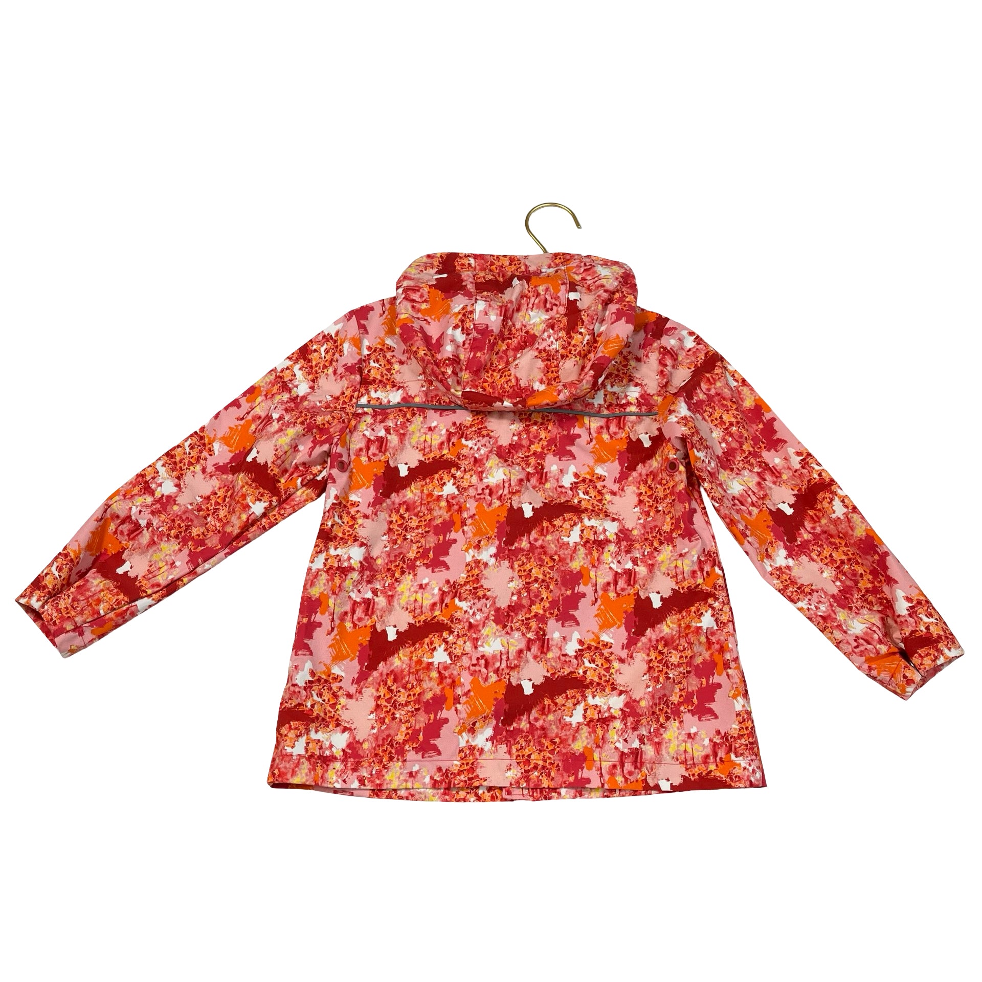 Hunter for Target Pink, Orange, Red Abstract Print Hooded Windbreaker - Size 5T
