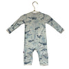 Magnetic Me Blue Fish & Whale Print One-Piece PJs - Size 0-3 Mo