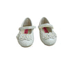 Rachel Shoes Ivory Patent Sparkle Flower Shoes - Size 6