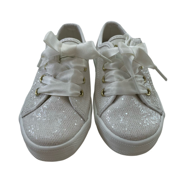 Keds Ivory Glitter Sneakers - Size 7.5