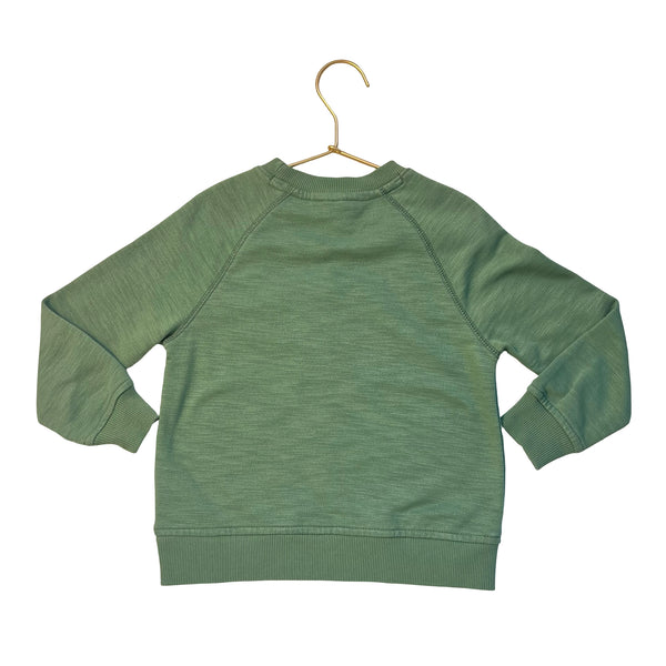 Janie and Jack Green Sweatshirt - Size 3